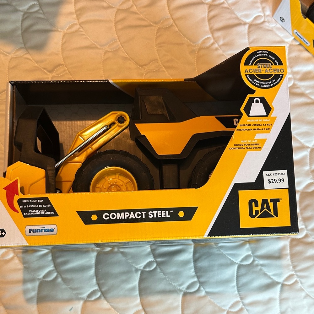 Compact Steel Toy Truck - Yellow and Black